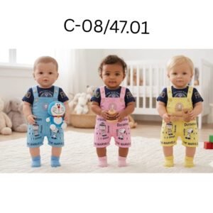 Baby Cotton Dungaree Set (1-12 Months