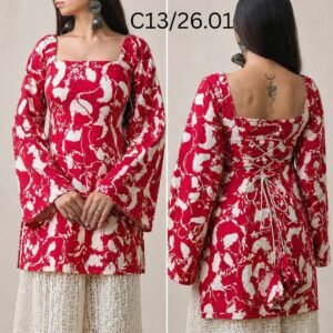 Stylish Floral Corset Top For Women Size.. S. .M .L
